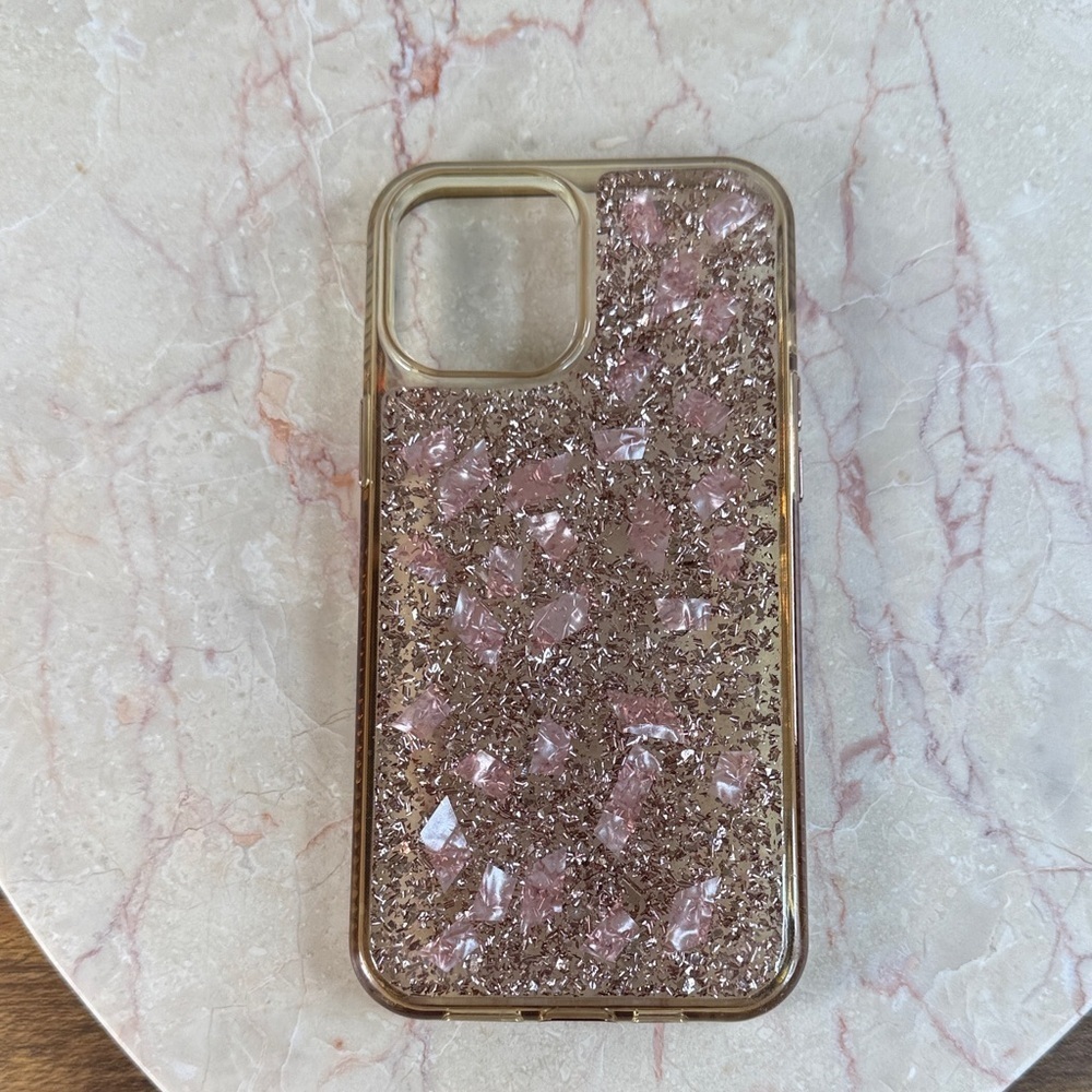 Glittery Sparkling Pink iPhone Case, 6.5” x 3.25